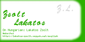 zsolt lakatos business card